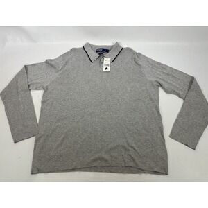 Polo Ralph Lauren Long Sleeve Pima Soft Touch Polo Shirt Size XXL Gray NWT